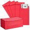 Okuna Outpost Red Envelopes for Money - 3.5 x 6.5 in, 100 Pack, Paper - For Cash & Coins - Small Card & Offering Holders